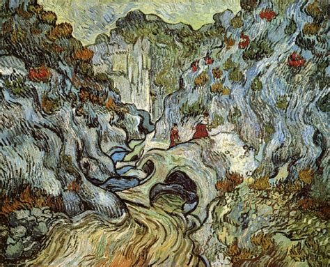 The ravine of the Peyroulets   Vincent van Gogh   Painted ...