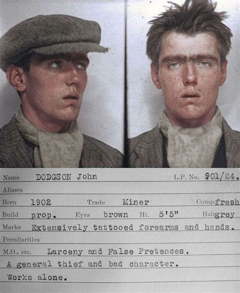 The real life Peaky Blinders: Gritty mugshots of petty ...