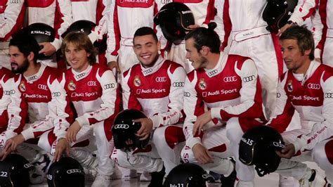 The Real Madrid players receive their new Audi cars   YouTube