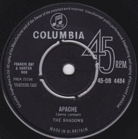 The Shadows   Apache  1963, Black Label, Vinyl  | Discogs