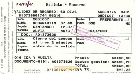 The traveler s drawer: RENFE. Billete + Reserva Madrid Chamartín ...