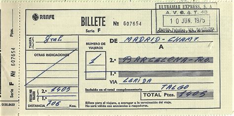 The traveler s drawer: RENFE. Billete tren TALGO de Madrid Chamartín a ...