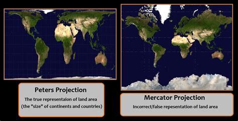 The True Size of our worlds map  Mercator Projection vs ...