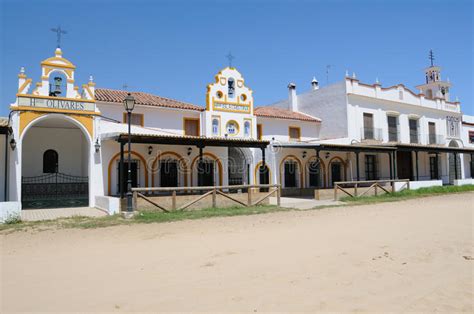 The Village Of El Rocio, Near Huelva, Spain Stock Image ...