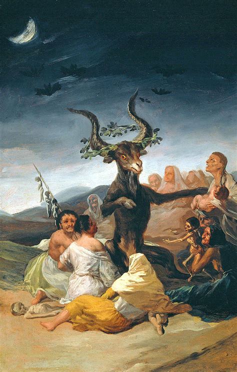 The Witches  Sabbath Painting by Francisco Jose de Goya y ...