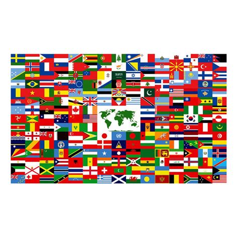 The World Flag 3ft x 5ft Nylon