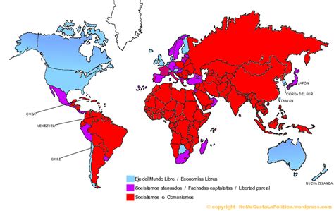 THE WORLD OF THE GEOGRAPHY: Mapa de los países socialistas/capitalistas ...