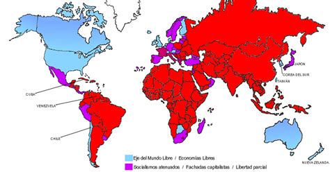 THE WORLD OF THE GEOGRAPHY: Mapa de los países socialistas/capitalistas ...