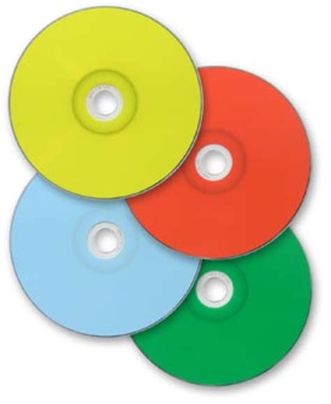 Thermal Printable CD R & DVD R media in spot colors