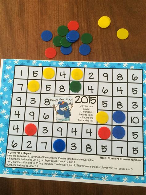 These math games are perfect for starting the 2015 year ...