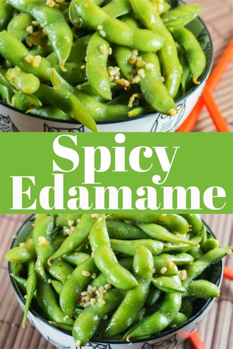 These Spicy Edamame are a simple snack to make that take a matter of ...