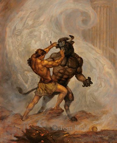 Theseus and the Minotaur myth serves as the classical source of ...