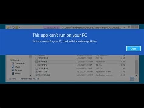this app can t run on your PC~Error   YouTube