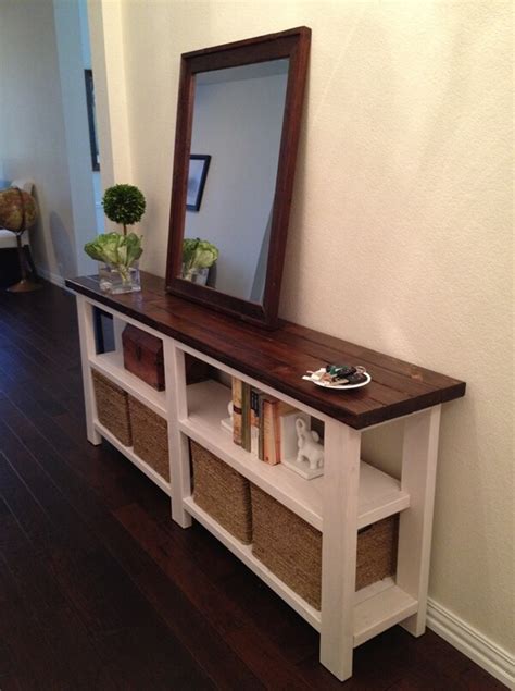 This DIY Rustic Console Table is Perfect for Your Entryway