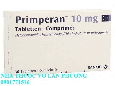 Thuốc Primperan 10mg Metoclopramida   Võ Lan Phương