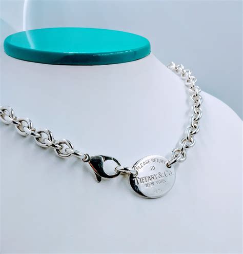 Tiffany & Co.925 Sterling Silver Please Return To Tiffany & Co. Oval ...