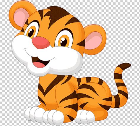 Tigre cachorro, tigre de dibujos animados, tigre de dibujos animados ...