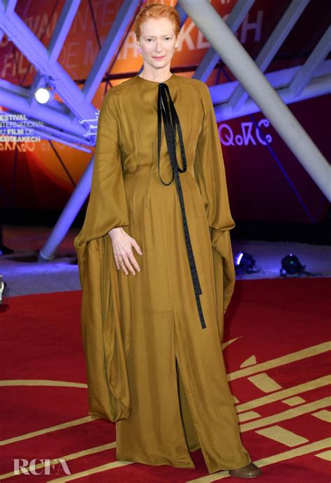 Tilda Swinton In Loewe   2019 Marrakech International Film ...