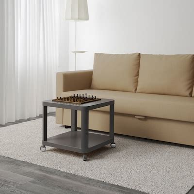 TINGBY Mesa auxiliar con ruedas, gris, 50x50 cm   IKEA