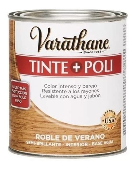 Tinte + Poliuretano Varathane Roble De Verano 0,946l ...
