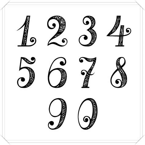 Tipografía de números | Lettering alphabet, Hand lettering alphabet ...