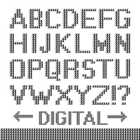 Tipografía de píxel | Vector Gratis