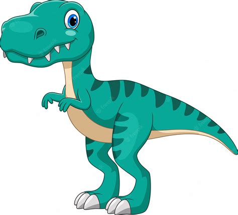 Tiranosaurio de dibujos animados | Vector Premium