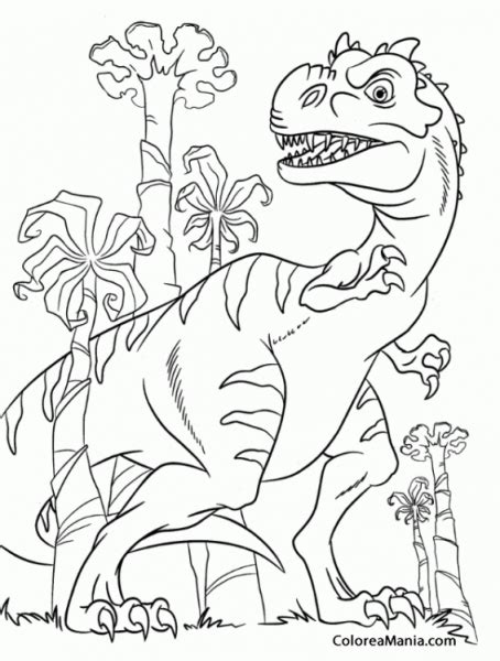 Tiranosaurio Rex Para Colorear | Dinosaur coloring pages, Dinosaur ...