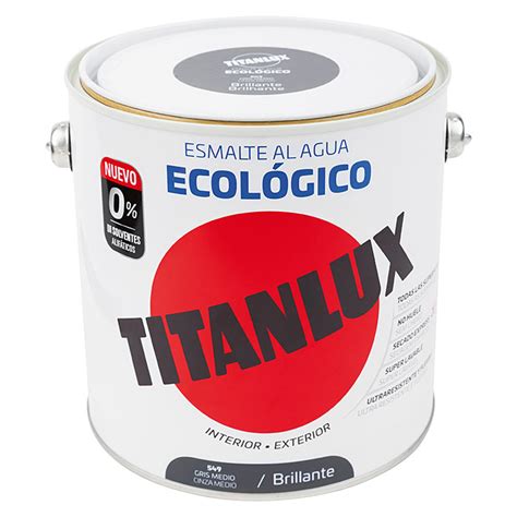 Titanlux Esmalte de color Eco  Gris medio, 2,5 l, Brillante  | BAUHAUS