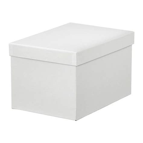 TJENA white, Storage box with lid, 18x25x15 cm   IKEA ...
