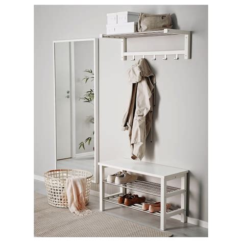 TJUSIG Banco zapatero, blanco, 81x50 cm   IKEA