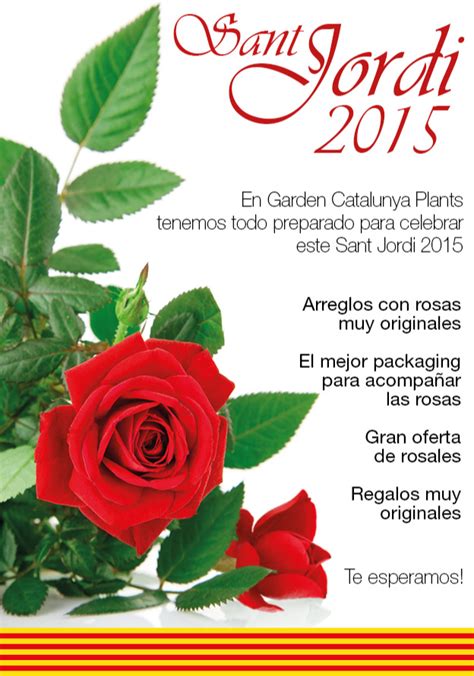 Todo preparado para celebrar el día de Sant Jordi 2015.   Garden ...