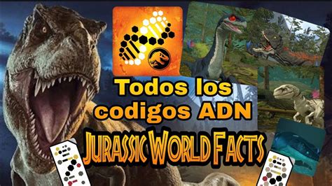 ¡TODOS LOS CODIGOS DE ADN! | Jurassic World Facts | Therizinosaurus ...