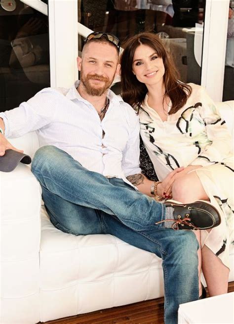 Tom Hardy & wife Charlotte Riley attend the Audi Polo ...