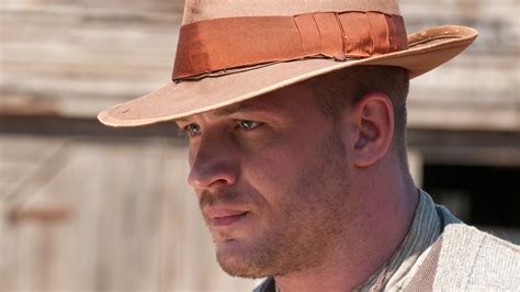 Tom Hardy with a hat in the Lawless movie