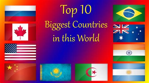 Top 10 biggest country in the world HD   YouTube