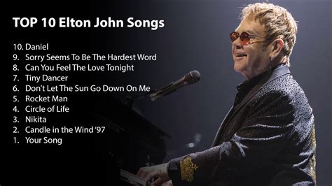 Top 10 Elton John songs   YouTube