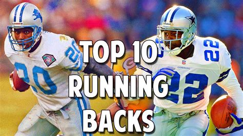 Top 10 Running Backs Of All Time! | EMMITT SMITH AT 10 ...