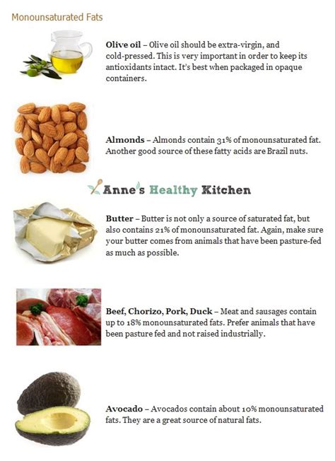 Top 30 Foods High in Monounsaturated Fat   Anne Guillot ...