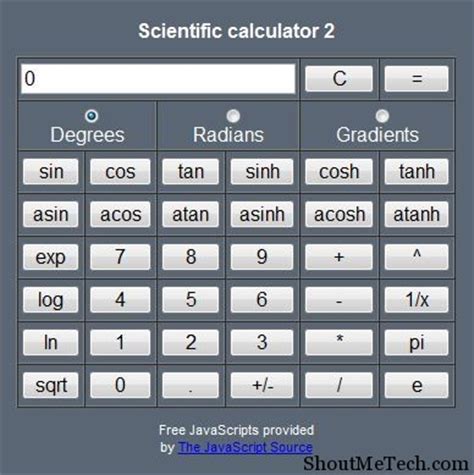 Top 5 Free Online Scientific Calculator