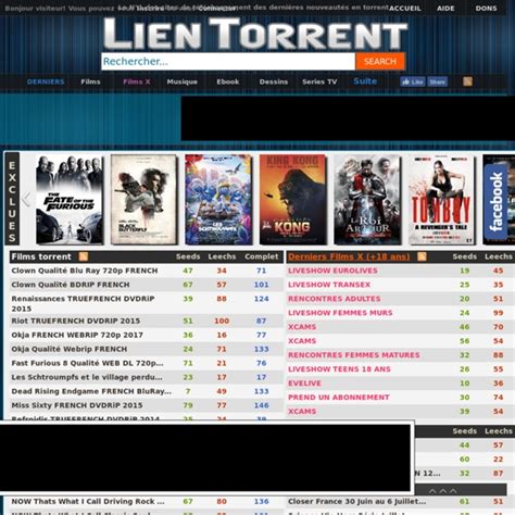 Torrent a telecharger sur lien torrent Films , series ...
