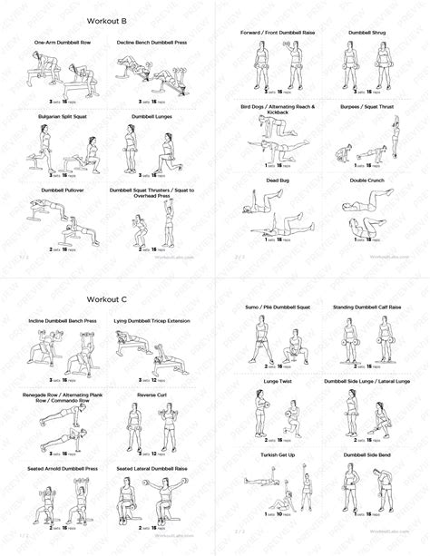 Total Body Dumbbell Workout Pdf   WorkoutWalls