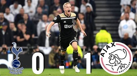 Tottenham vs Ajax [0 1], Champions League Semi Final 1st ...