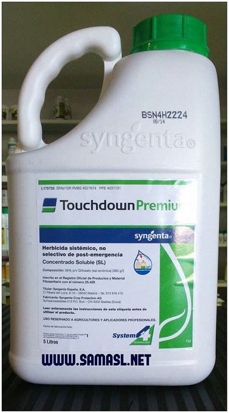 Touchdown Premium: Herbicida sistémico, no selectivo, que ...