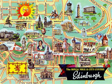 tourist map of edinburgh   Google Search | Mapa turístico ...