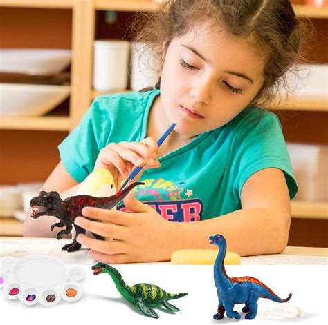 Toyssa Figuras Dinosaurios Manualidades Niños Escayola para Pintar ...