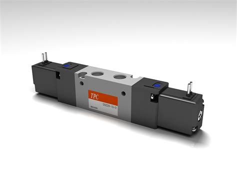 TPC메카트로닉스 솔레노이드 밸브 시리즈 3d 렌더링