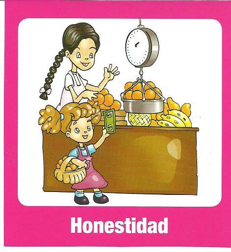 Trabajo Honesto | Honestidad para niños, Dibujos de los valores ...