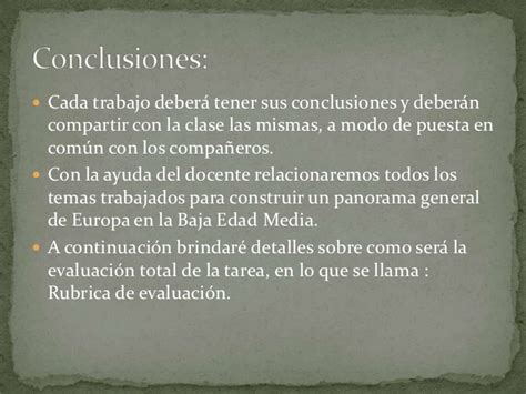 Trabajo sobre la baja edad media