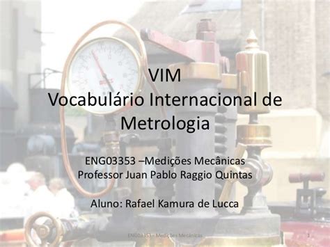 Trabalho sobre vocabulario internacional de metrologia